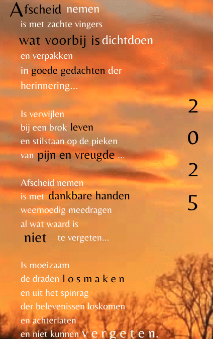 2025 Troost gedicht