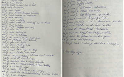 Ik zie je niet, van Elly voor haar Anton